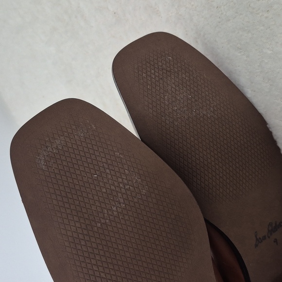 Sam Edelman Thatcher Brown Leather Square Toe Ankle Boot 9M - Picture 6 of 13